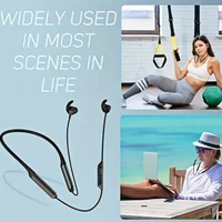 Nurati Neckband Sport Headphones Smart Magnetic On/Off Dual Battery Long-Lasting Stable Wearing for Running BT Wireless Earphone - Image 4