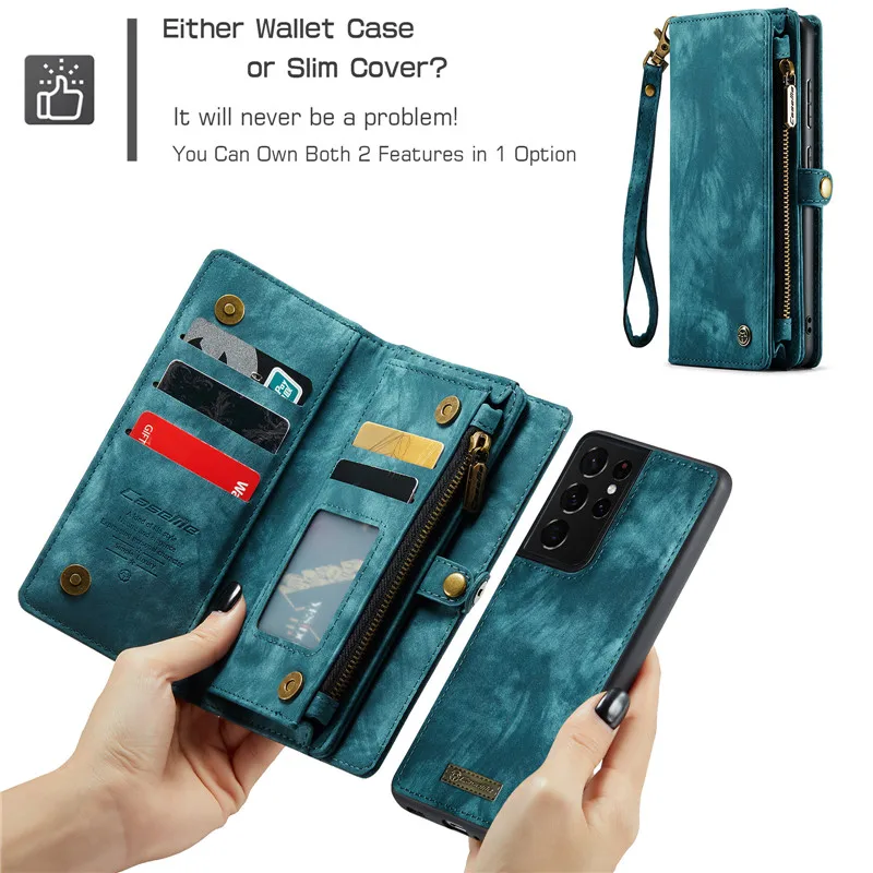 Card Holder Crossbody Case for Samsung Galaxy S23 Ultra S22 S21 Fe S20 Ultra  S21fe S10 S9 S8 Plus Note 20 10 9 8 Pro Phone Cover - AliExpress