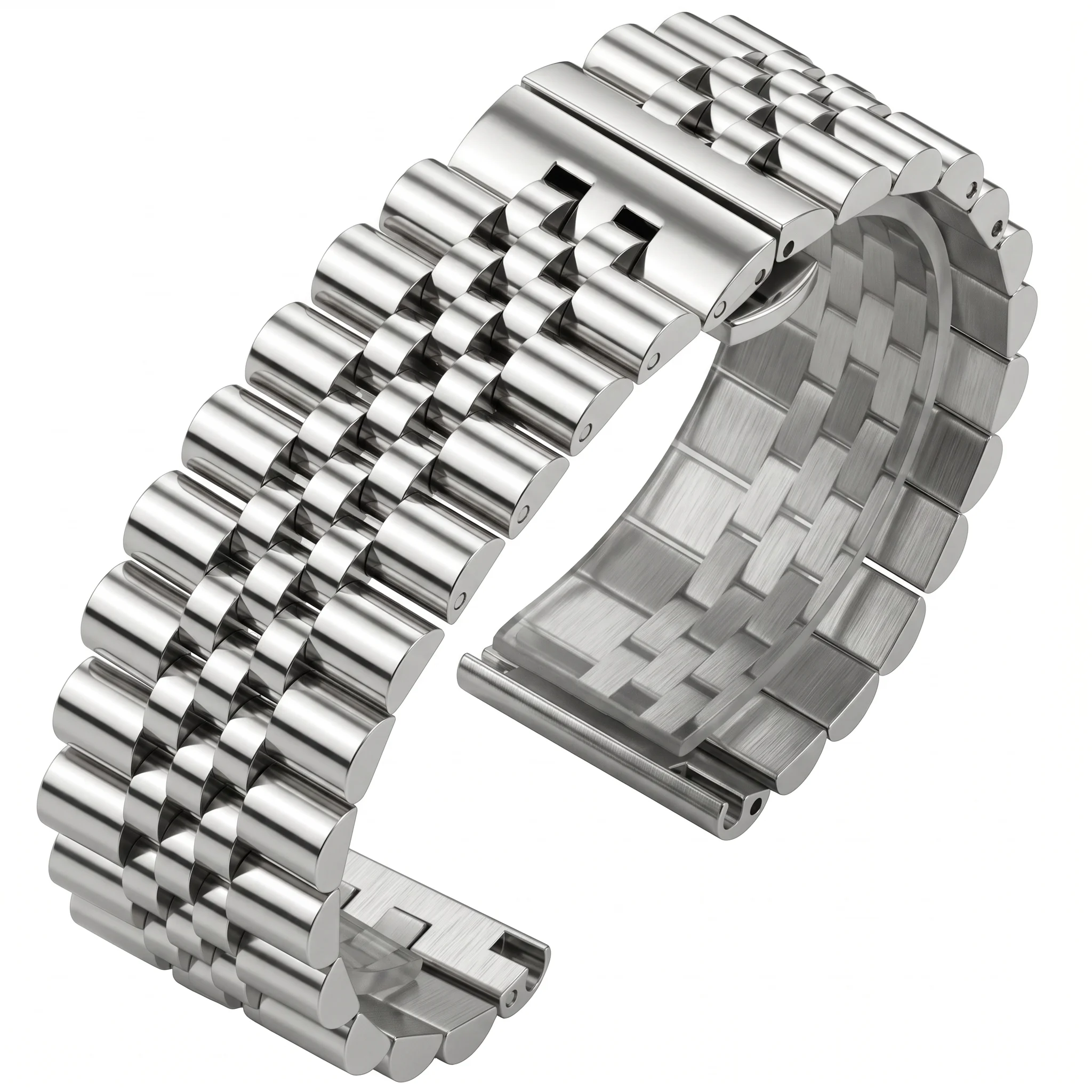 Sleek Stainless Steel Watch Band - Premium Metal Replacement Strap