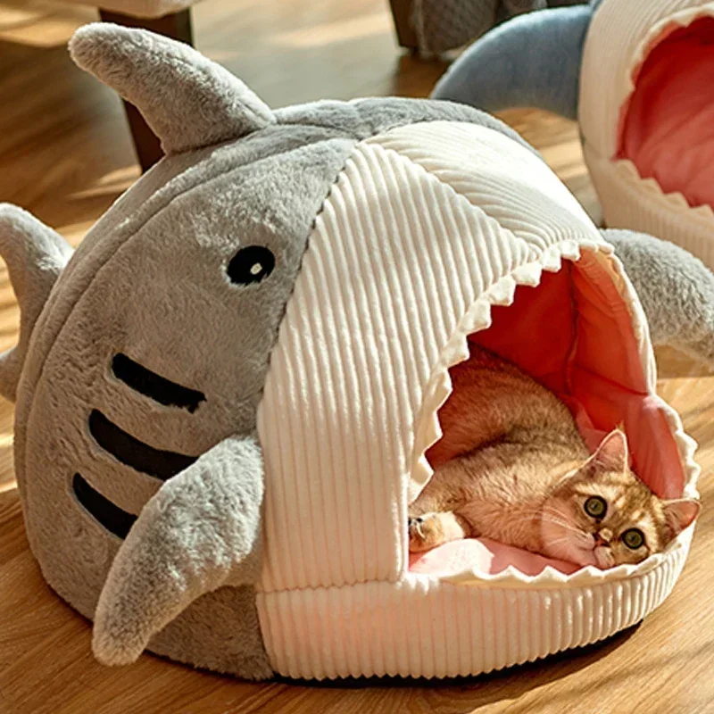 

Pillow Nest Puppy Cushion Cat Mat Portable Sweet Cats Enclosed Pet Cave Goods Basket Beds Warm Tent Bed For Kittens House