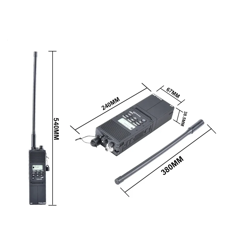 

WADSN PRC-148 PRC 152 Dummy Radio Case Antenna Package Talkie Walkie Tactical Military Softair Army Radio Interphone suit