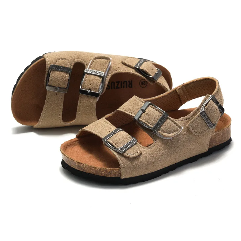 Unisex Children Cork Slippers Fashion Summer Sandals Kids Shoes Slip On Child Boys Girls Sandals