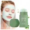 Green Tea Eggplant Solid Mask Deep Cleansing Oil Control Balance Antioxidan Shrink Pores Remove Blackheads Refreshing Mud Mask