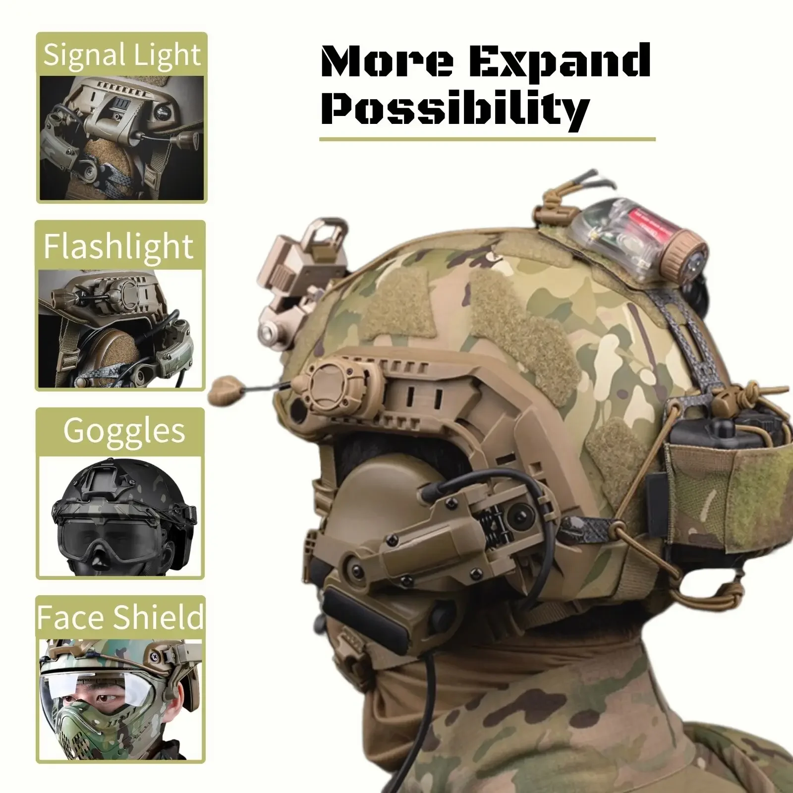 Helmet Rail Adapter for PELTOR ComTac Airsoft Shooting Headset Accessories Headset Mount Fit Ops Core ARC Wendy MLOK Rail tactical helmet accessories tactical helmet adapter