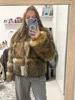 ZADORIN Women Fashion Faux Raccoon Fur Coat Luxury Short Furry Fur Top Jacket Women Winter Plush Fluffy Fur Coats for Women 3