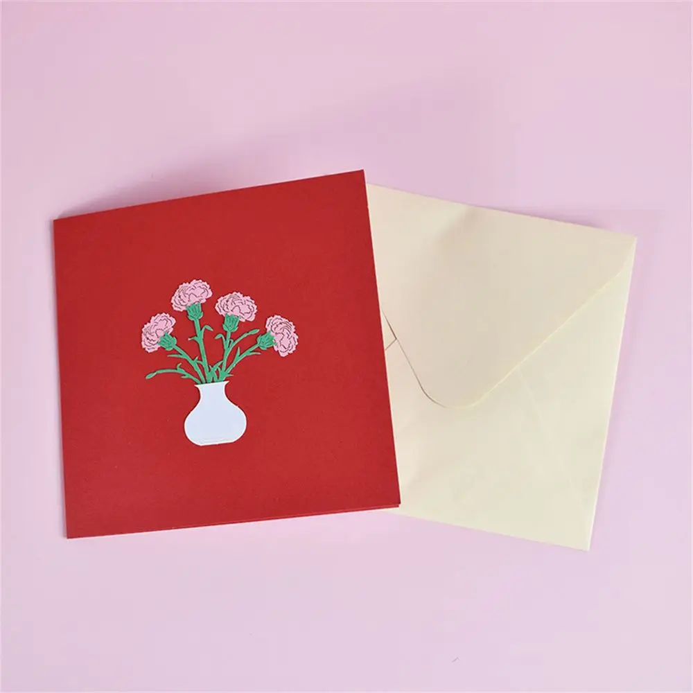 Gifts Anniversary Pop Up Mom Floral Bouquet Wife Invitation Card Greeting Cards Mothers Day Cards Postcard