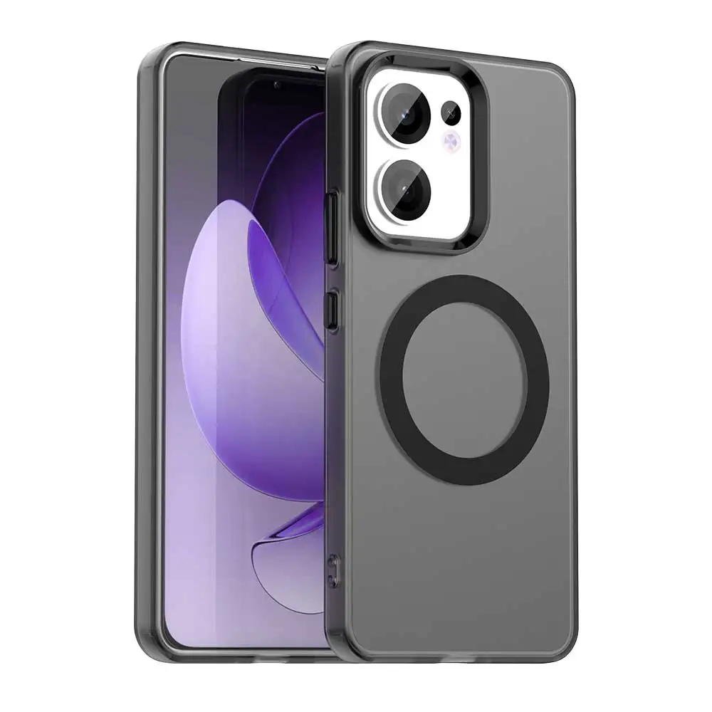 Magnetic Wireless Charging Case with Candy Colors and Transparent Back Shell