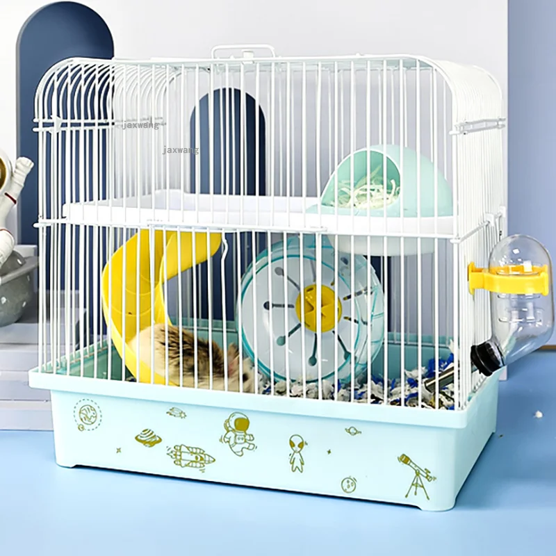 Plastic Hamster Cages Outdoor Travel Hamsters Nest Luxury Double Layer Pet Villa Breathable