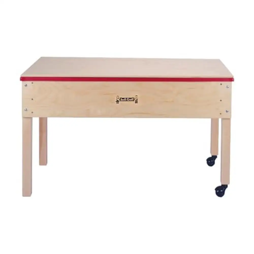 Kids Water Sand Table Sensory Learning Wooden Classroom Daycare Playroom Montessori Children  6" Tub Drain Valve Easy Assembly 5