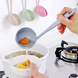 2 in 1 Soup Spoon Long Handle Spoon Creative Spoon Strainer Spoon Cooking Tool Kitchen Items All with Free Shipping