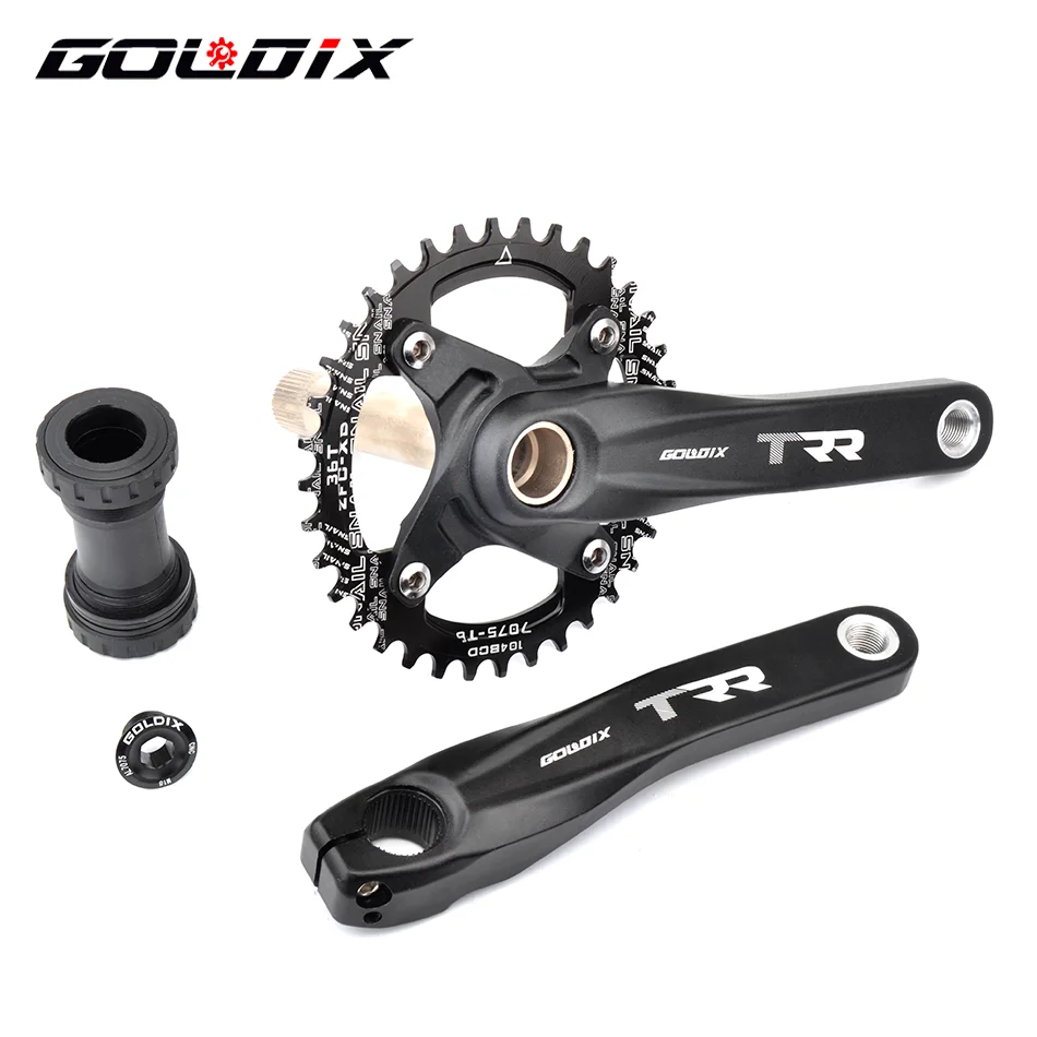 

GOLDIX Mtb Kurbel 170mm Fahrrad Kettenblatt 30T 32T 34T 36T 38T Schmale Breite Bike MTB Crown SRAM SHIMANO Deore Mtb Parts