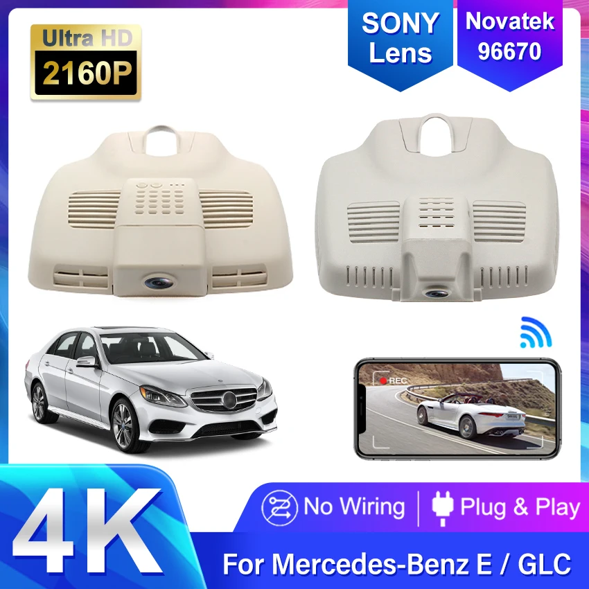4K Dash Camera Dash Cam Car Camera Recorder Dashcam Wifi Car Dvr Per Mercedes-Benz Glc Coupe Classe E Coupe 2016-2019 2022