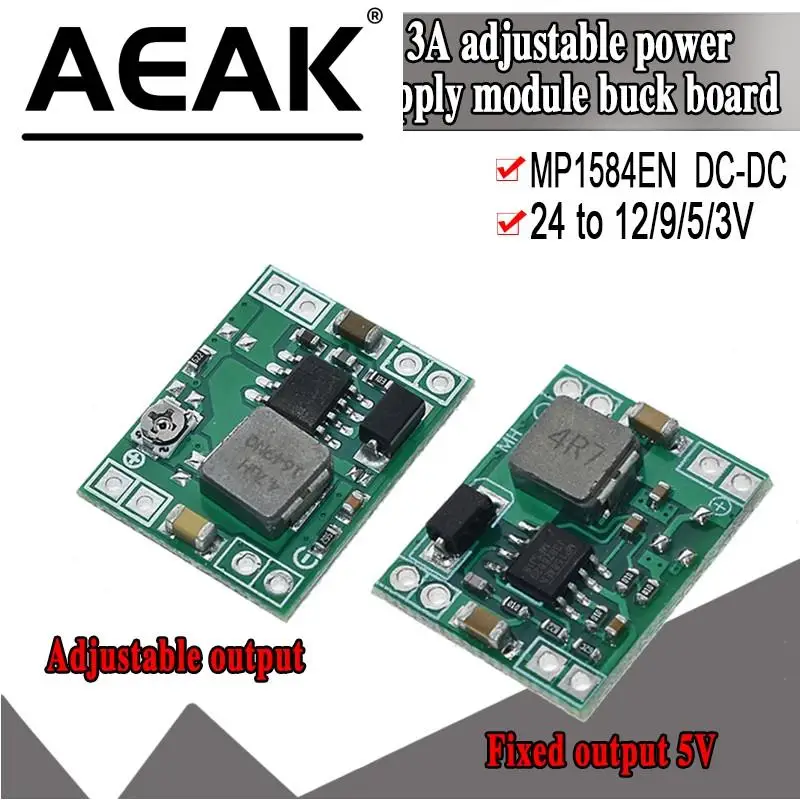 5Pcs Modulo Di Alimentazione Step-Down Ultra-Small Size Dc-Dc Convertitore Buck Regolabile 3A Per Arduino Sostituire Lm2596