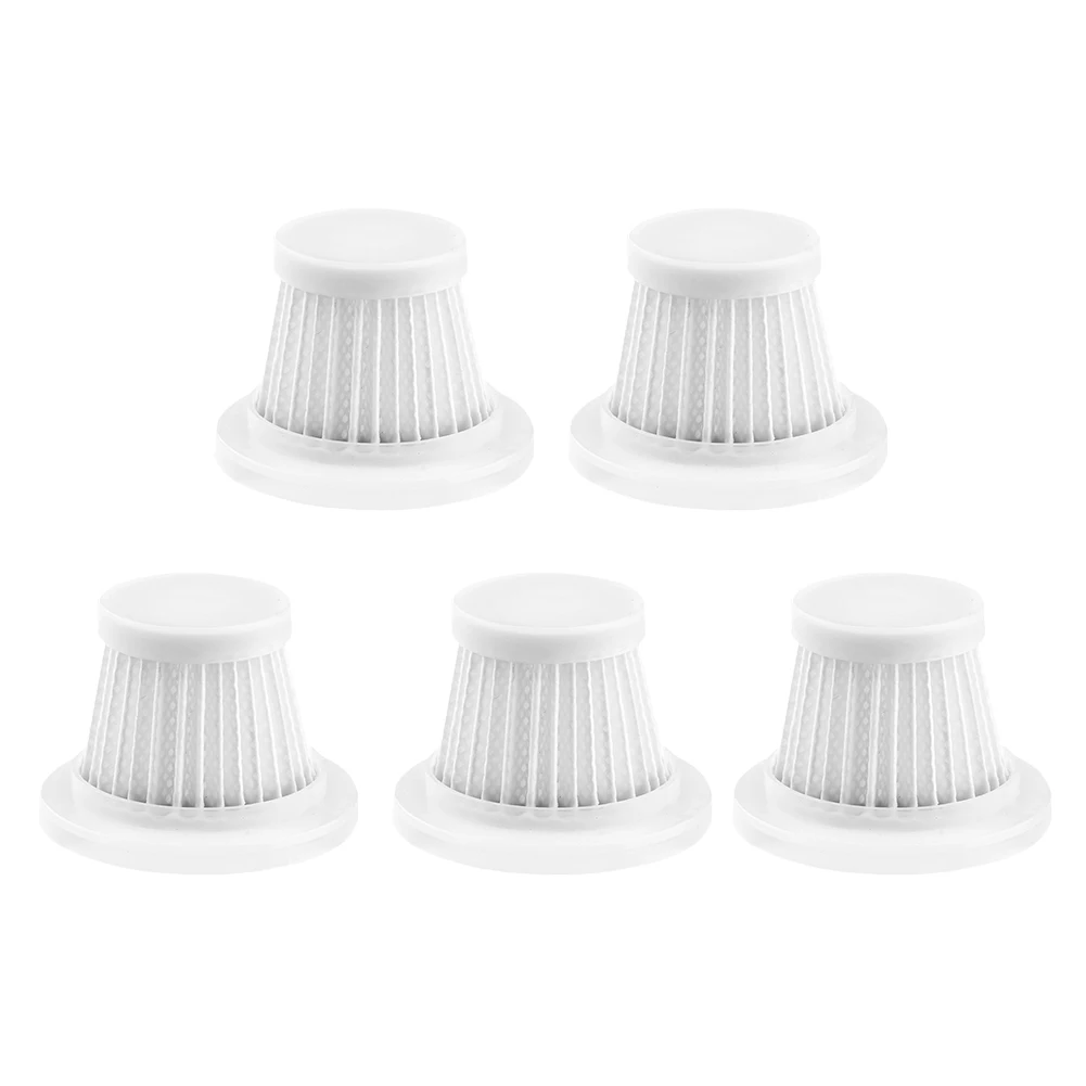 HEPA Car Vacuum Filter Washable Cordless Vacuum Cleaner Filter Easy Installation and Removal 5pcs Car Cleaner Accessories wireless vacuum cleaner vacuum cleaner portable vacuum cleaner handheld vacuum cleaner hepa filter kit