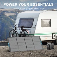Panneau solaire portable E-POWO 800 W / 400 W, pliable et durable, complet avec un étui de béquille réglable, étanche IP67 pour camping-car 5