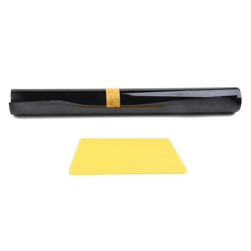 Film Teinté Solaire Pour Pare-brise Voiture 150x20 Cm - Bandes Dégrader Couleur - Autocollant Anti-UV 99% - Noir