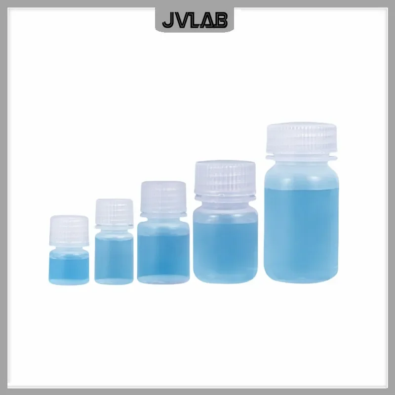 Wide Mouth Reagent Bottle 5 10 15 30 60ML High-temperature Resistant Transparent Plastic PP Sealed Powder Chemical Bottle