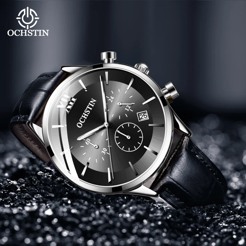 OCHSTI Hot 2024 Commander Series Fashionable and Gorgeous Multi functional Quartz Movement Waterproof Watch Men's Quartz Watch