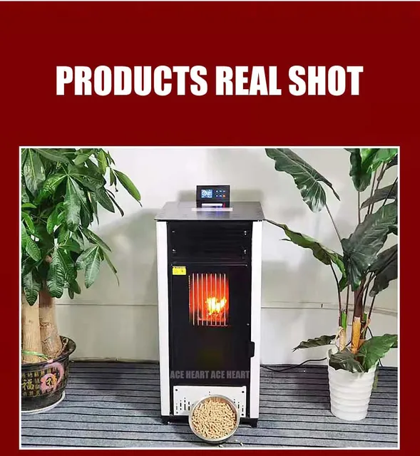 Heating Stove Indoor Warm Air Heating Furnace Biomass Pellet Combustion  Furnace Household