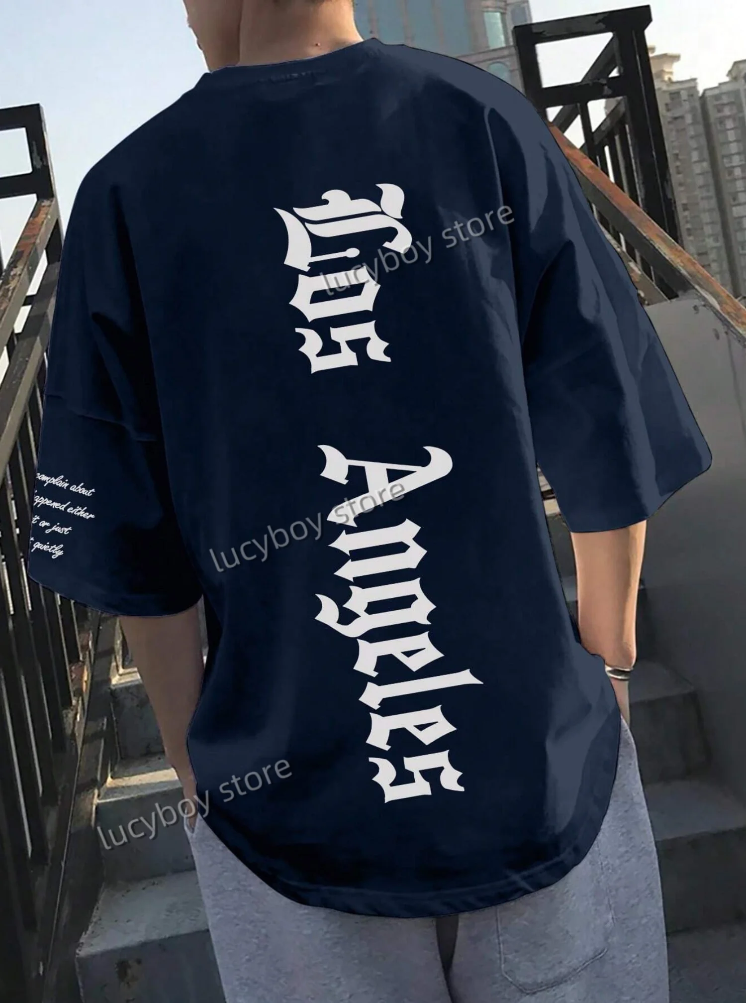 2025 newSummer LOS ANGELES Print Sports Loose Men's T-shirt 10