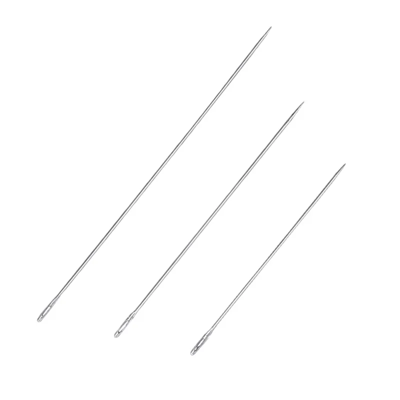 Set Di 32 Aghi Per Perline | Aghi Con Occhio Grande E Aghi Lunghi Diritti | Kit Completo Con Bottiglia Porta Aghi