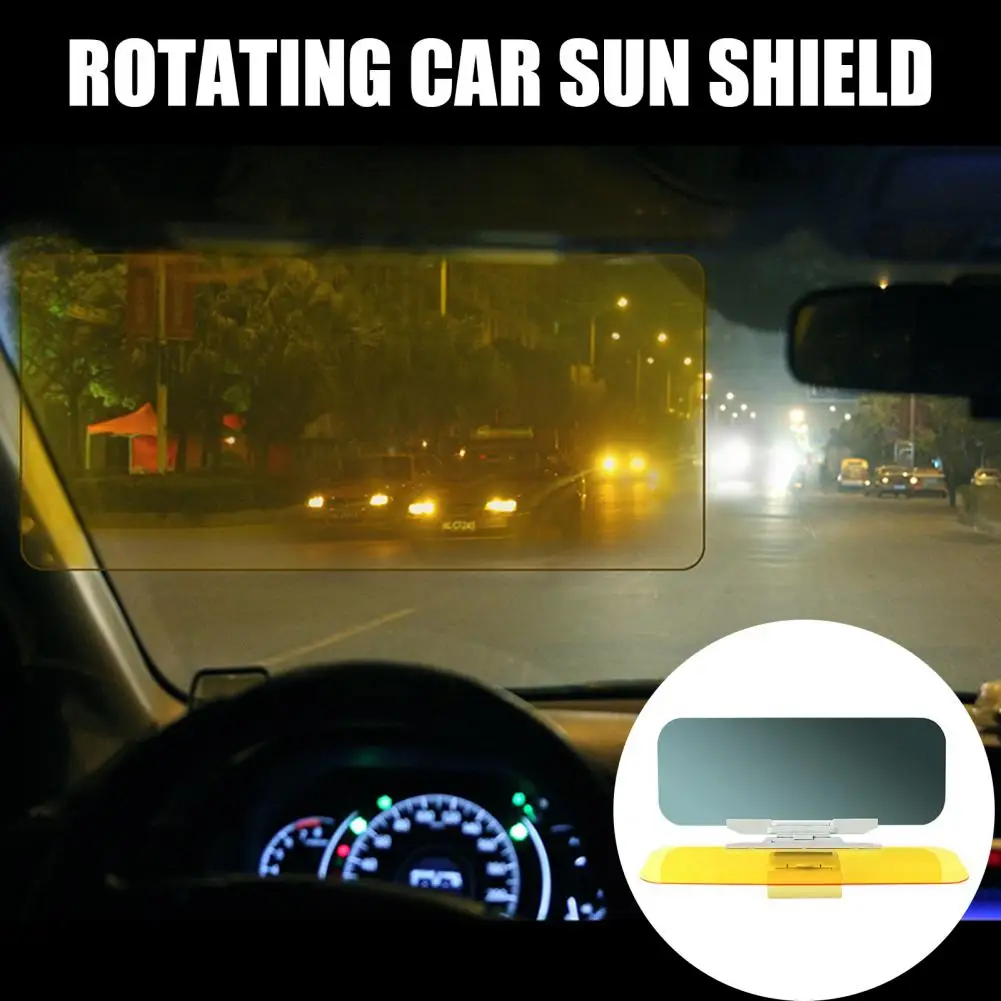 Night Vision Car Visor 2 In 1 Anti-Glares Sun Visor Driving Anti-Dazzles Shield Windshield Eye Protection