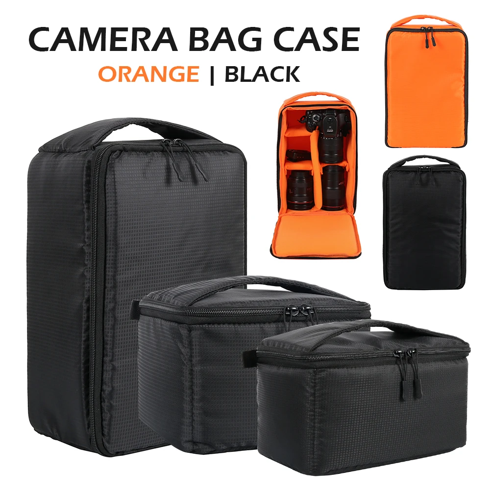Multi-Functional Camera Backpack DSLR Waterproof Outdoor Carry Photo Bag for Camera Case for Nikon Canon Backpack Photography Color : Orange L