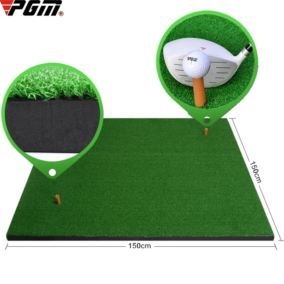 

PGM 1/1.25/1.5m Indoor Outdoor Golf Swing Trainer Artificial Putting Green Lawn Mats Driving Range Clubs Practice Cushion DJD002