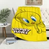 Cartoon Bird Cute T-Tweety Blanket Plush Nap Sofa rug for Living Room Warm Office Bedroom Birthday Home Travel Kid Gifts 1