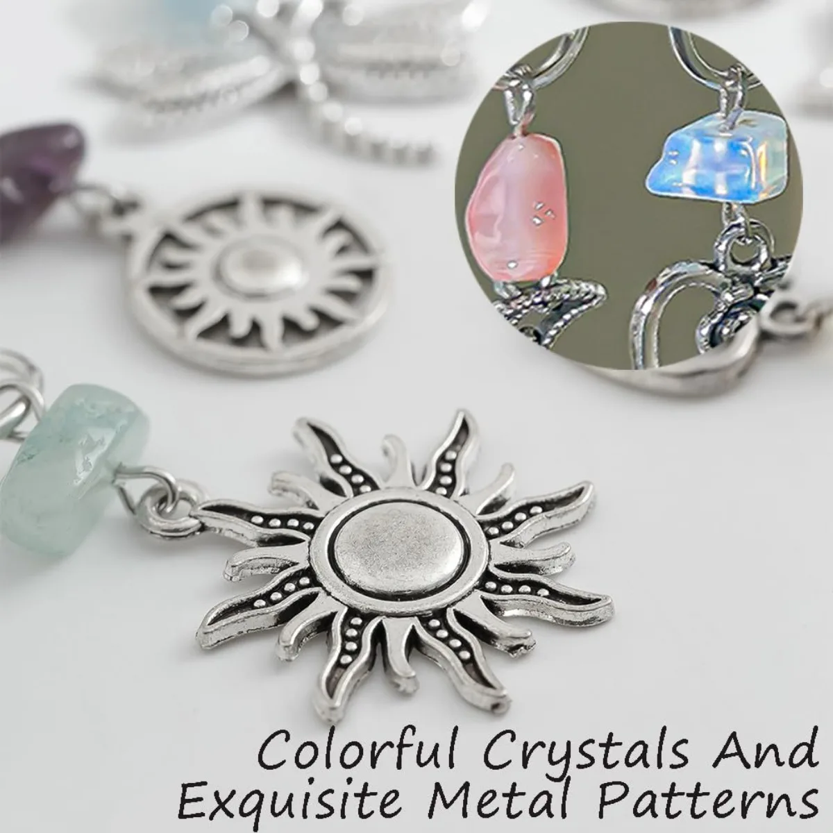 6개/봉지 합금 드레드락 브레이드 헤어 링 (가발용), 여름용 패션 힙합 스타일 헤어 액세서리