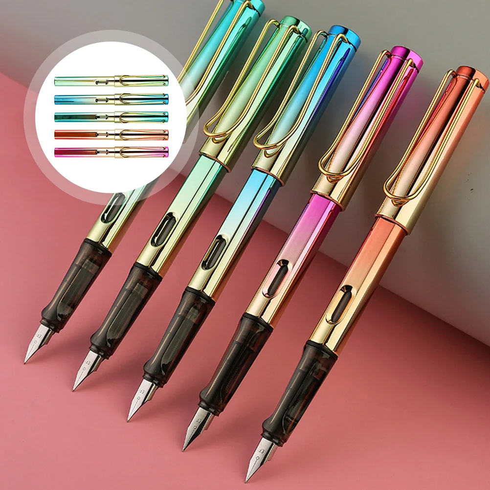 

Practice Calligraphy Pen Portable classic Colored Fountain Pens Writing practice Pen Ink Ink Sacs not contain ink offfice school