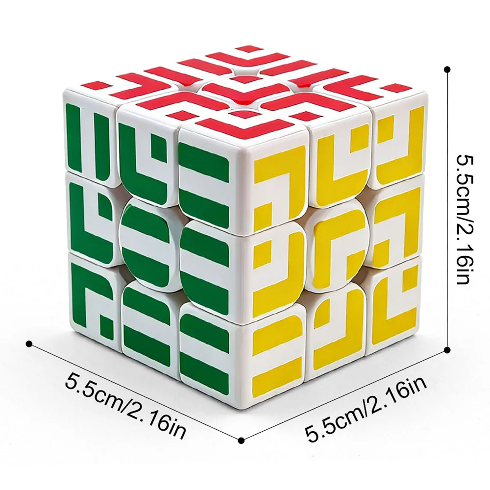 ZIINA STAR Maze 3x3 큐브, 스피드 큐브 3x3x3, 매직 큐브, 퍼즐 큐브, 암호 해독 게임, 3D 퍼즐, 최고의 명절 선물