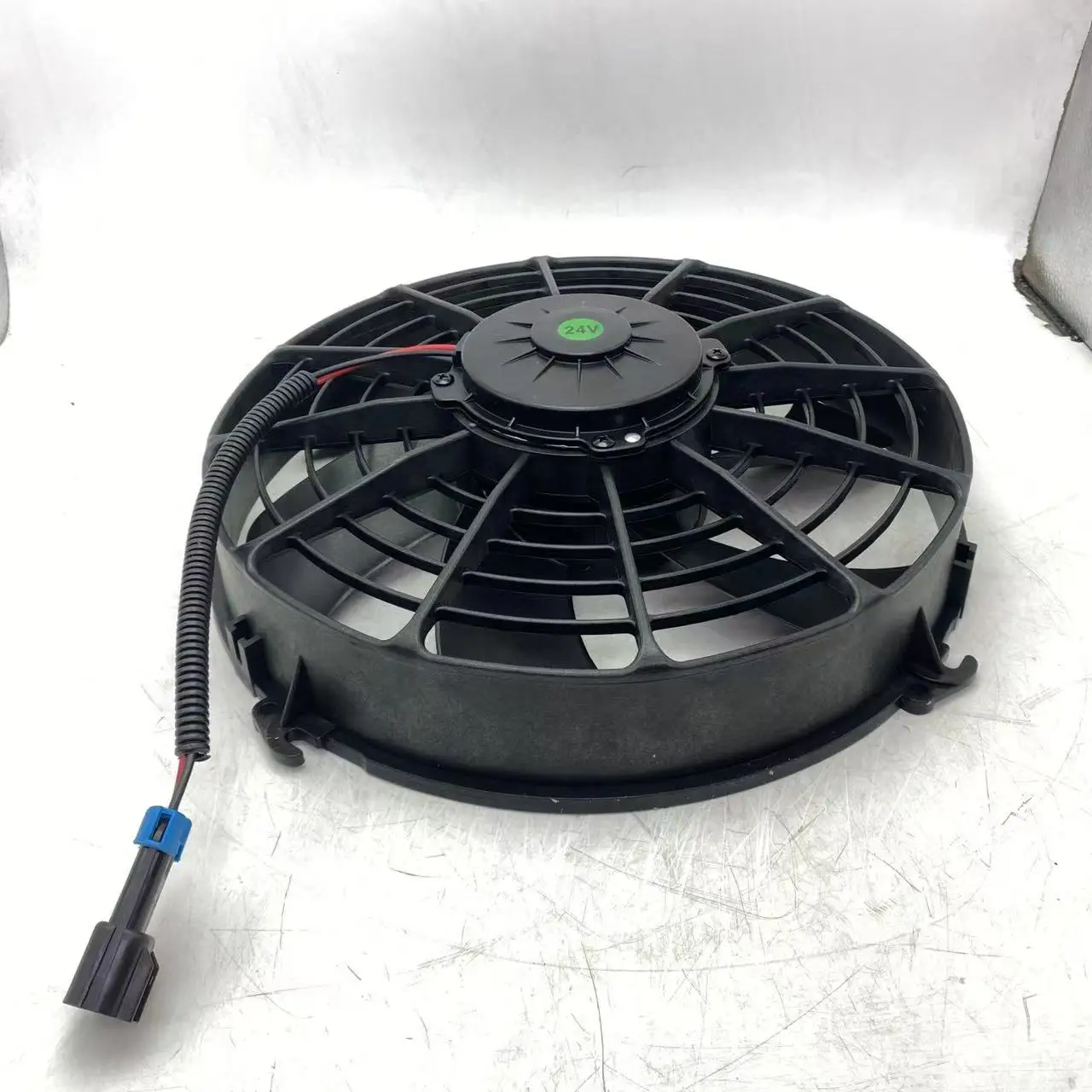 Electronic Fan For Mixer Truck Pump Truck Crane Concrete Tank Hydraulic Oil Radiator Fan High-power Diameter 33cm 24V