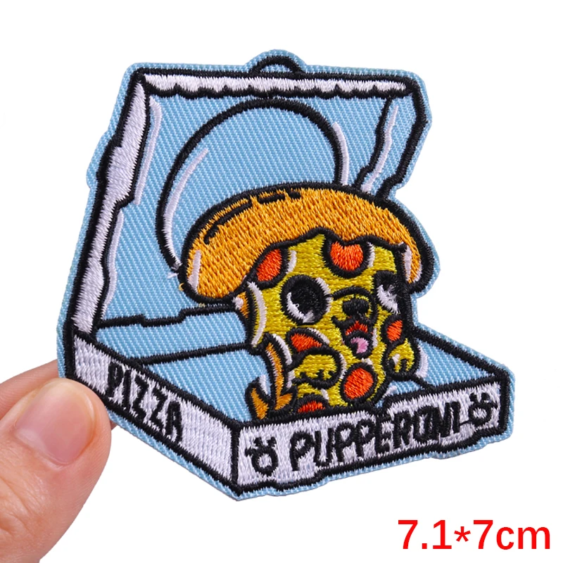 Punk-Schädel-Patch zum Aufbügeln, bestickte Aufnäher für Kleidung, thermoadhäsive Aufnäher auf Kleidung, Flasche, Geister-Patch-Aufkleber – Detail 18