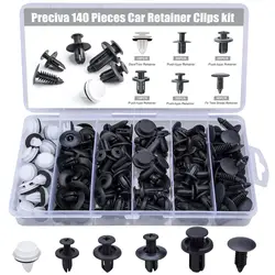 Premium 140 - Piece Universal Automotive Buckle Set with Nylon Bumper Fasteners (140pcs)