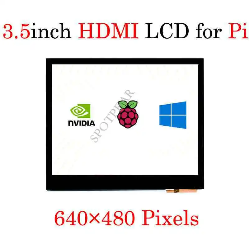 Raspberry pi 3.5 Polegada Tela Sensível ao Toque 3.5 Polegada Display Ips 640 × 480 Capacitivo Touchscreen Compatível com Hdmi