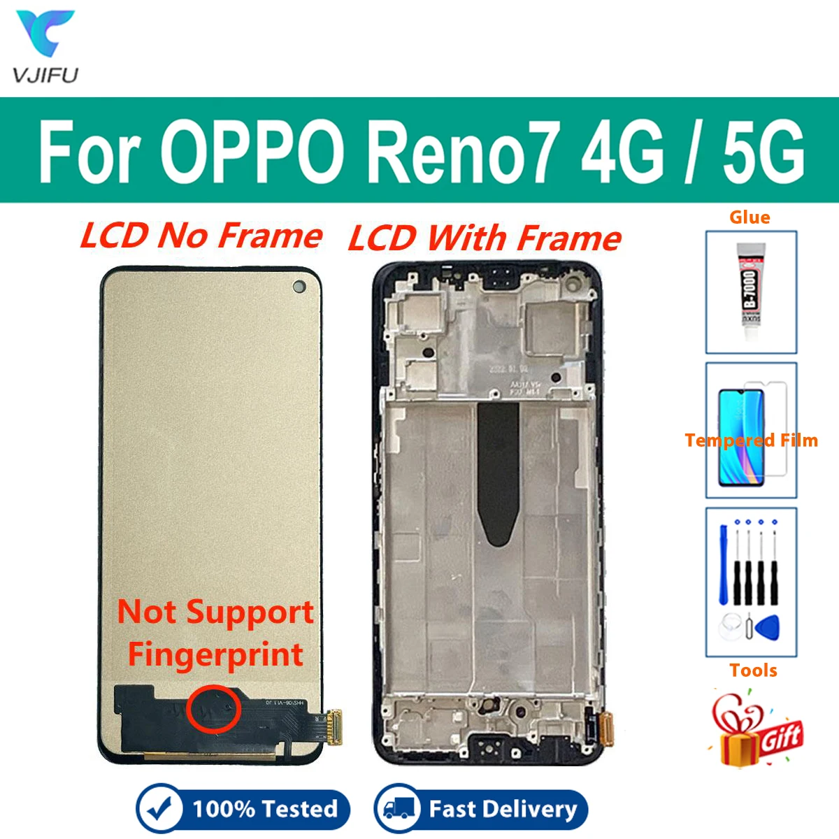SEEKO Coque pour Oppo Reno7 4G (Oppo Reno 7), Double Couche Renforcée