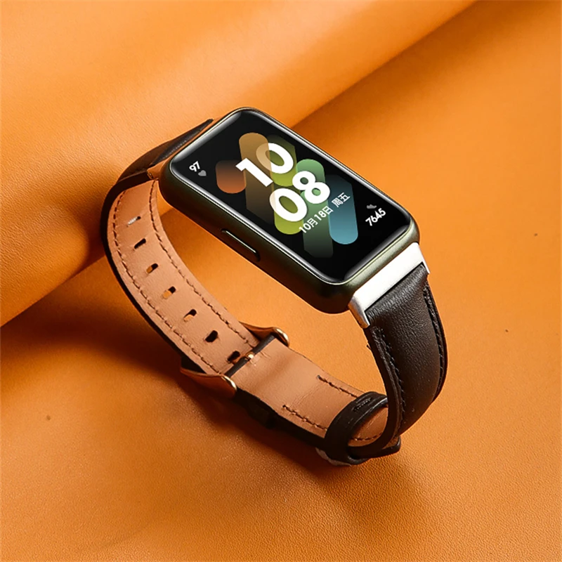 redden Verloren hart Wijzerplaat Bracelet Huawei Band 7 Genuine Leather | Huawei Watch Band 7 Strap Leather  - Genuine - Aliexpress