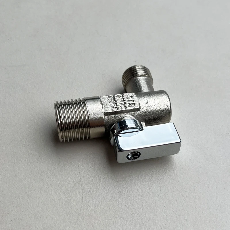 Concealed Water Tank Supply Angle Valve Switch 3/4 Copper Triangle Valve Ball Concealed Water Tank Variable Diameter Joint