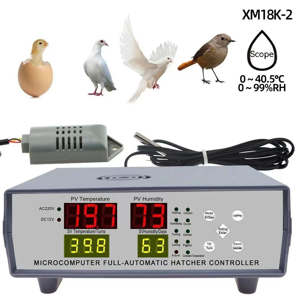 

XM18K-2 egg Incubator Controller Microcomputer full-Automatic Hatcher Controller Incubator Thermostat Egg Hatcher Controller