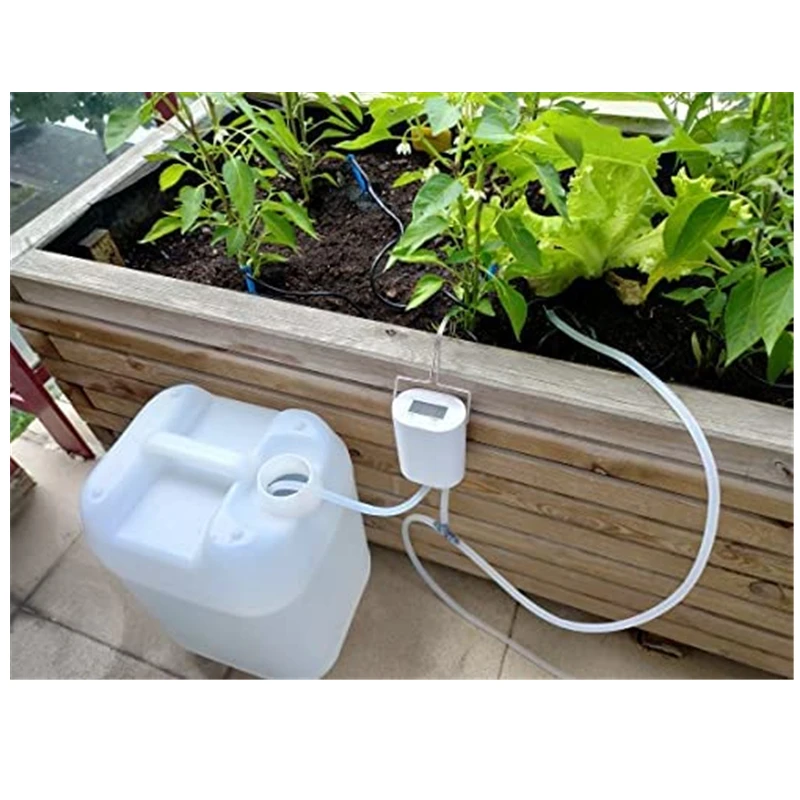 Plant Watering Pump 2/4/8 Head Automatic Watering Pump Controller Flowers Plants Home Sprinkler Drip Irrigation Device Pump Timer System Garden Tool