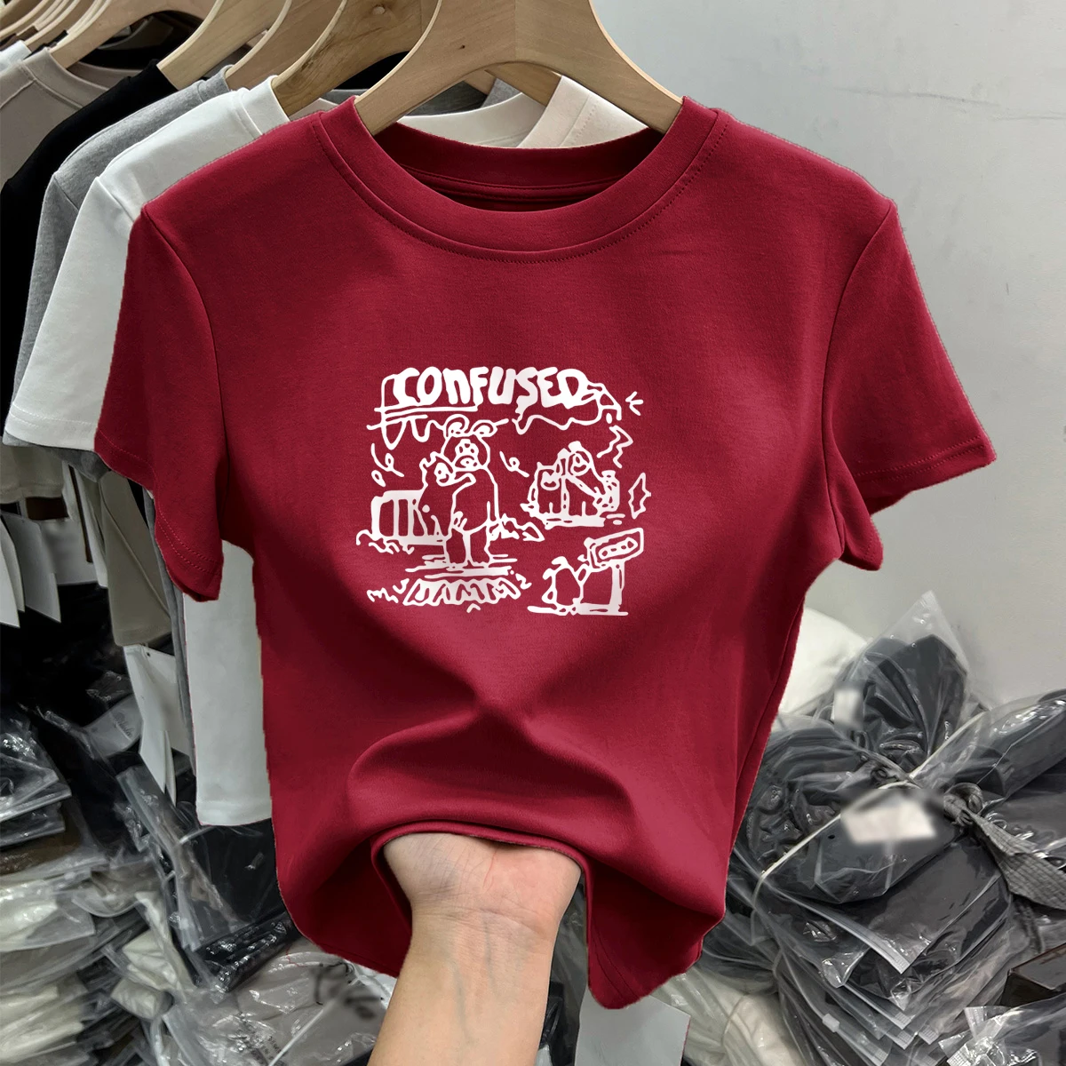 Red [letter piggy white]