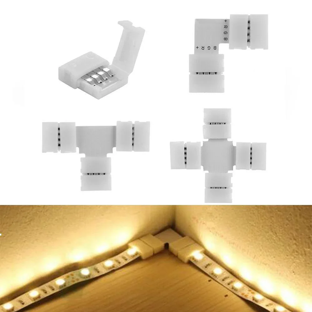รูปสินค้า LED Strip Connector 4 ขา เชื่อมต่อง่าย สำหรับ RGB LED Strip