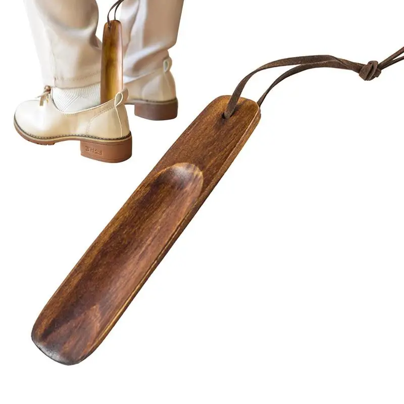 

Shoe Puller Wooden Shoe Slider Helper With Short Handle Portable Brown Shoe Assist Device For Women Men Seniors Shoe Assist Tool