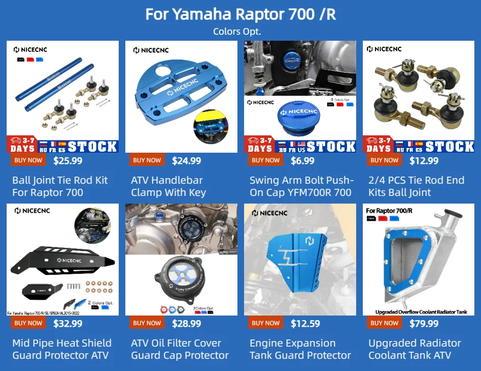 atv do filtro de ar de admissão para yamaha raptor alto fluxo de entrada de ar do rodada cone oem