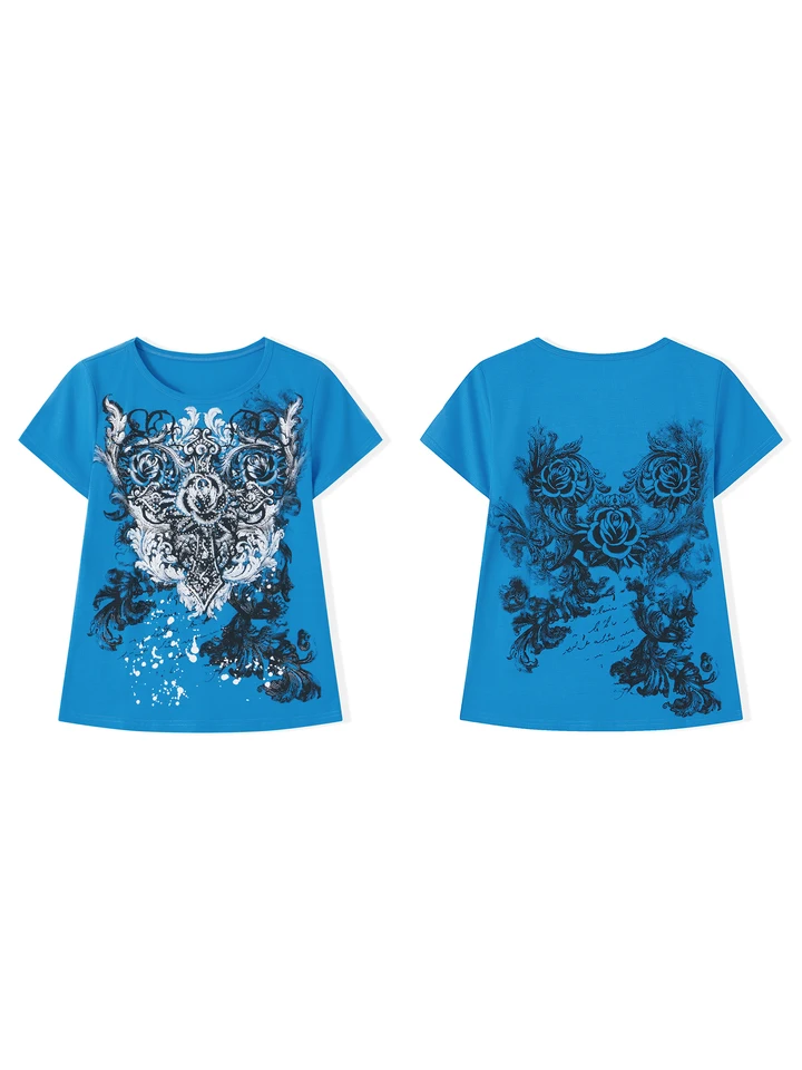 Stylish Gothic Summer Short Sleeve T-Shirts