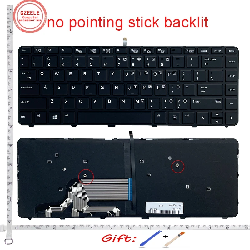 backlight laptop keyboard for HP ProBook 445 G3 640 G2 645 G2 US