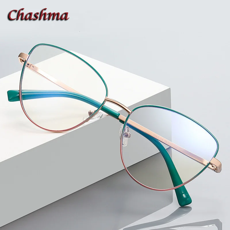 

Chashma Frame Cat Eye Prescription Glasses Spring Hinge Quality Light Weight Women Optics Eyewear Eyeglass Optical Lenses