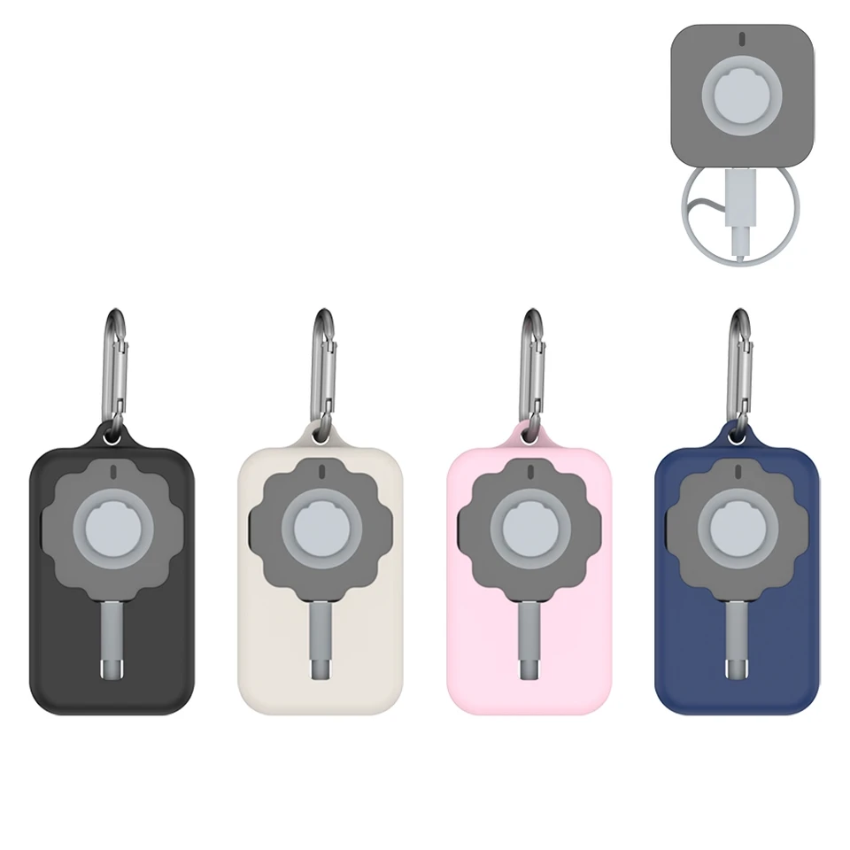 Silicone Case For Oura Ring 4 Charger - Protective Cover With Keychain