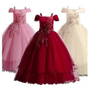 

Платье для подружки невесты для девочек-подростков на свадьбу от 12 до 14 лет вечернее длинное платье для выпускного вечера с цветами элегантное платье принцессы на день рождения